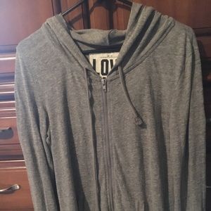 Grey PINK hoodie